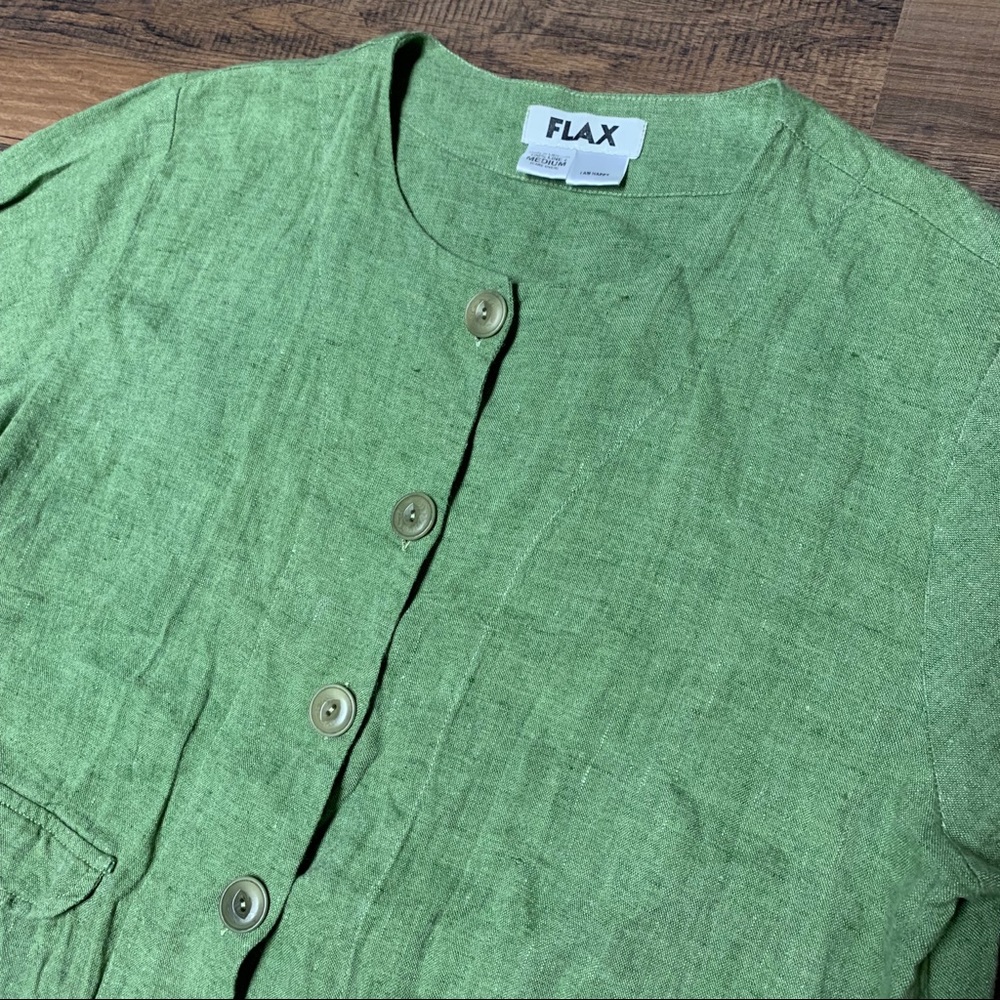 Flax linen Button Up